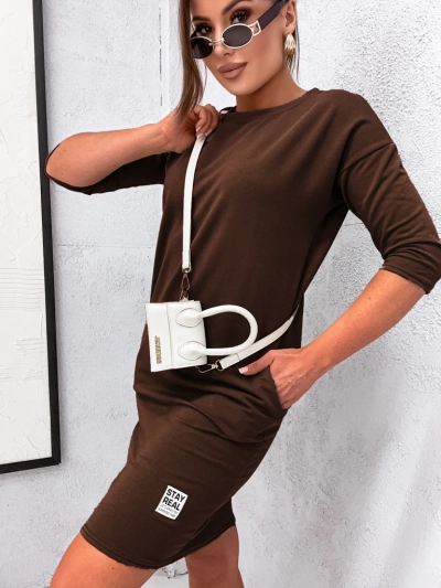 Royalfashion Женское тканевое мини-платье