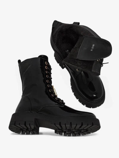 Luna Black Leather Elegant Women's Ankle Boots for Autumn