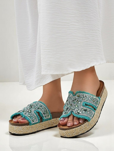 Royalfashion Women's sandals with Candy Candy decorations