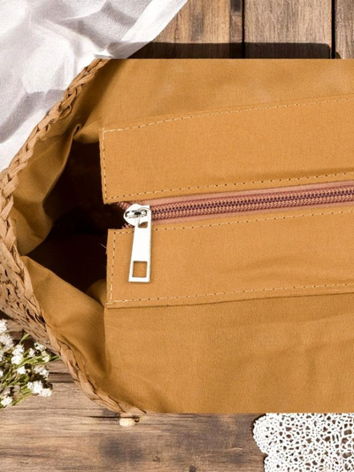 Royal Fashion Women's Large Straw Flora Handbag