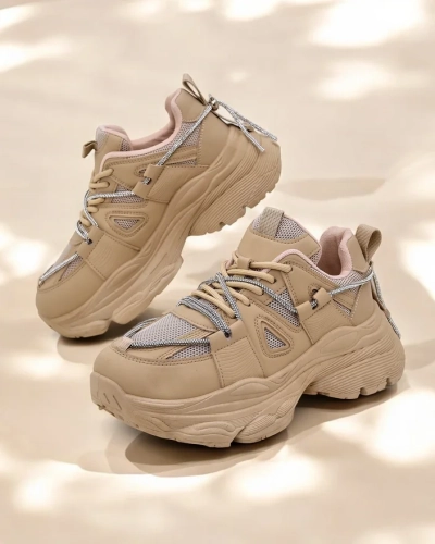 Royalfashion Women's Sneakers on a Thick Sole Reterri