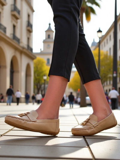 Royalfashion Matte women's moccasins Timmone