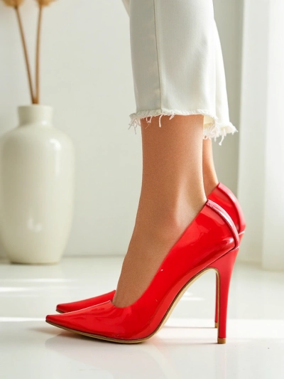 Royalfashion Caurspīdīgi sieviešu stiletto zābaki Selqoa