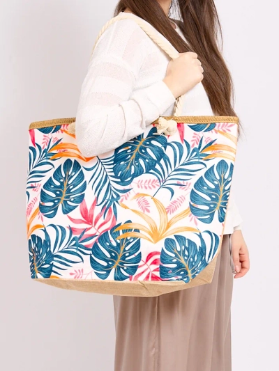 Royalfashion Large fabric bag with print