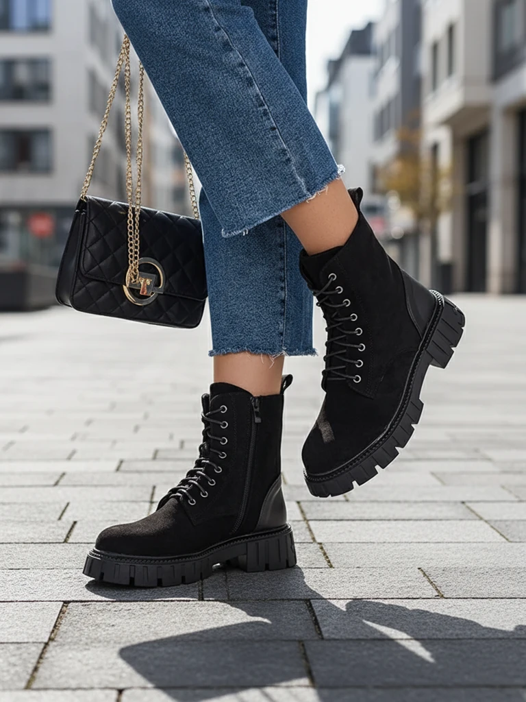 Royalfashion Eco velvets sieviešu zābaki darbinieks Edvines