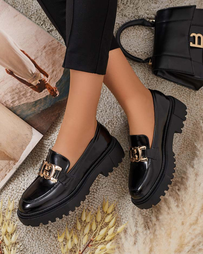 Royalfashion Women's lacquered moccasins Bevevra