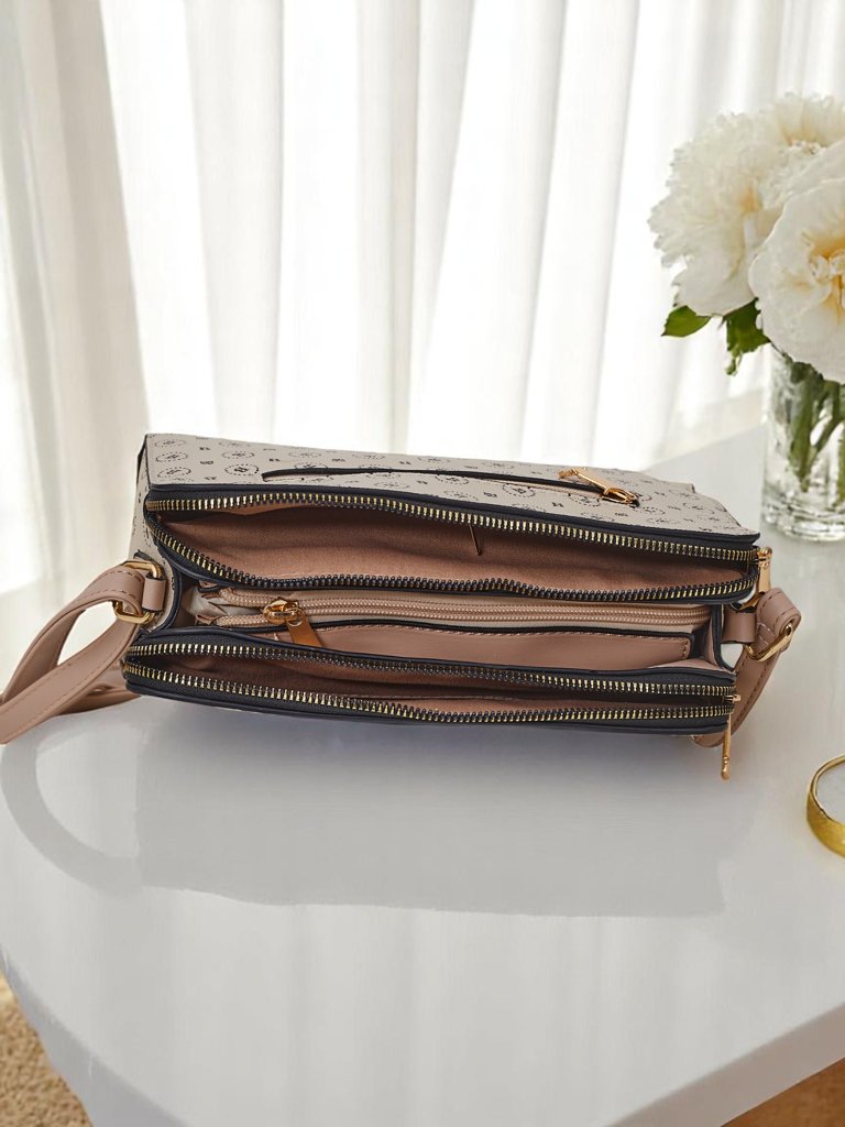 Royalfashion Small handbag made of eco leather with print Viva Linea