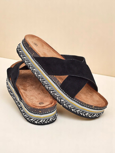 Royalfashion Ženski natikači s ploskim podplatom Solea Deco