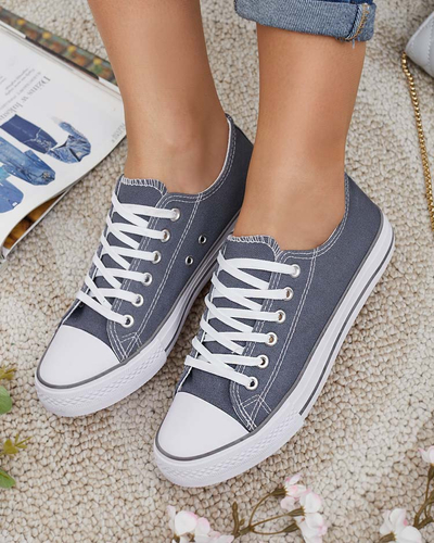 Royalfashion Women's Classic Lace-up Sneakers Ogisea