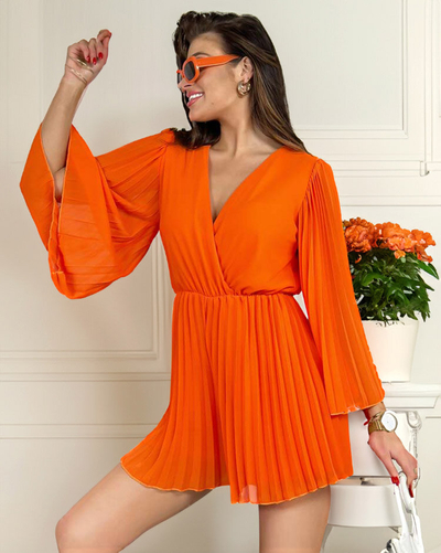 Royalfashion Sieviešu plisēts kombinezons