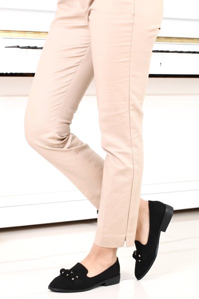 Czarne mokasyny- Obuwie