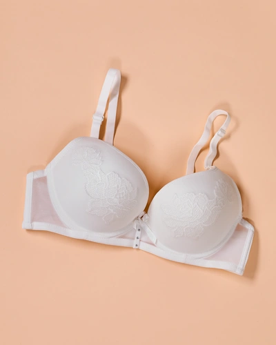 Royalfashion Women's padded bra with lace