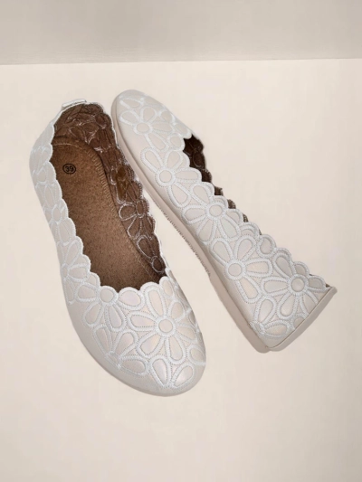 Royalfashion Ziedu raksta sieviešu baleta čībiņas Magerro