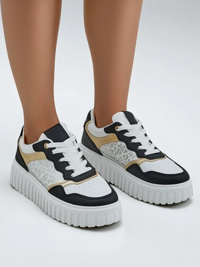 Royalfashion Women's platform sports sneakers Panterr