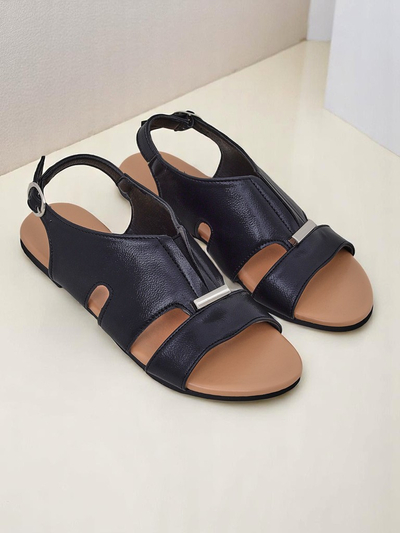 Royalfashion Women's Flat Sole Comfort Sandals