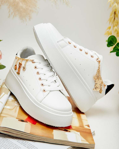 Royalfashion Women's sporty sneakers with Gonemi embellishment