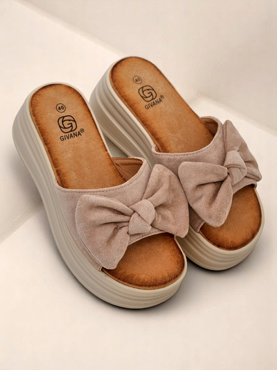 Royalfashion Женские шлёпанцы на платформе Givan