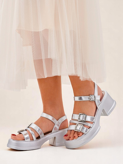 Royal Fashion Women's Low Block Heel Sandals Otteze