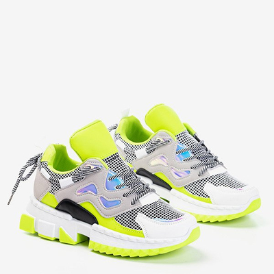Neon green women's sports shoes Crazy - Footwear