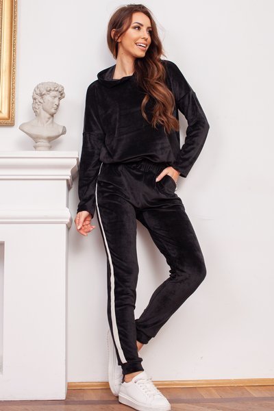 Women's black tracksuit set - Clothing