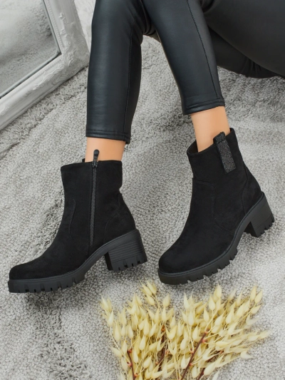 Women's Maelis eco-suede heeled ankle boots