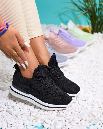 Royalfashion Black women's sports shoes Losoyta