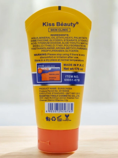 Kiss Beauty Sunscreen Cream 90 SPF 170ml
