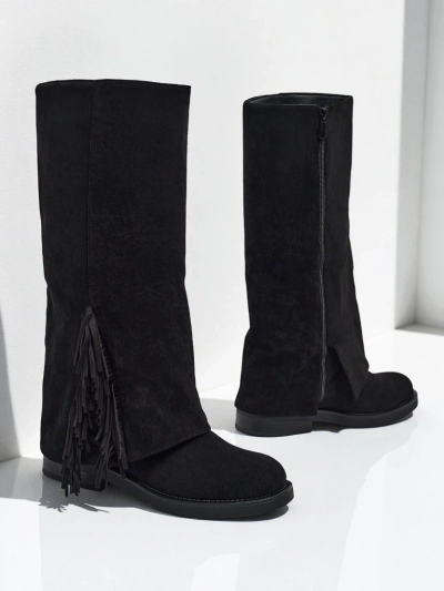 Sieviešu eko zamšādas zābaki ar Ismara virsmu