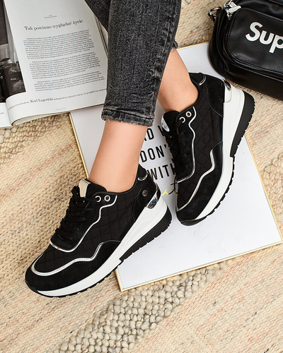Royalfashion Women's sporty sneakers on a Lololi heel