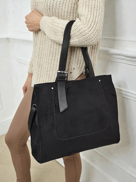 Damska aĉetsako el eko-veluro Daverna