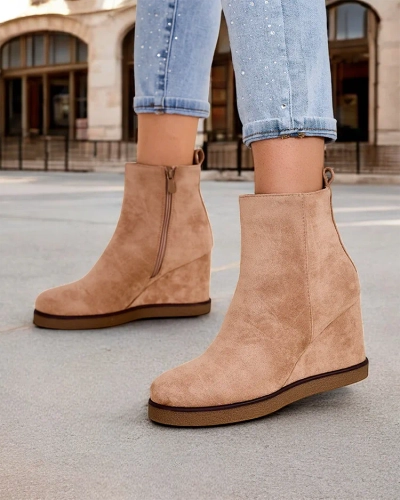 Royalfashion Women's wedge boots Sierra
