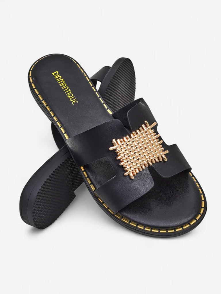 Royalfashion Women's embellished slides Crattes