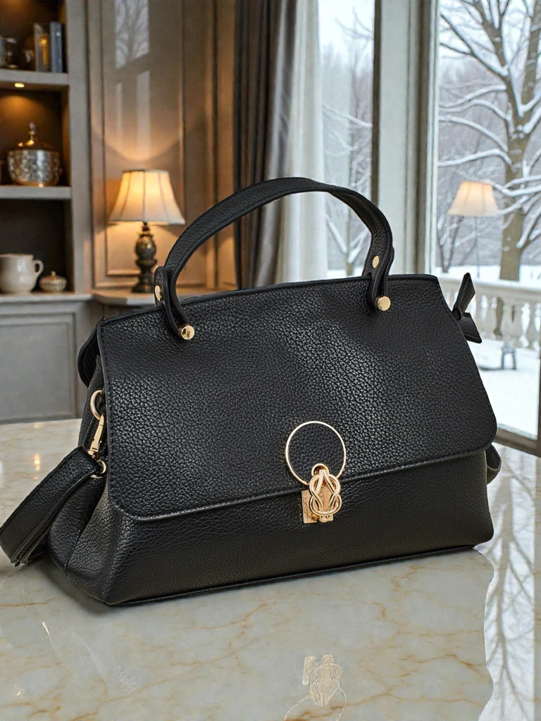 Liten dameveske i miljøvennlig skinn Vinem