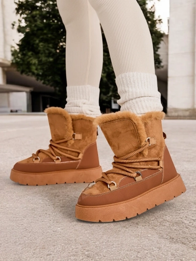 Royalfashion Women's lace-up snow boots Liloz
