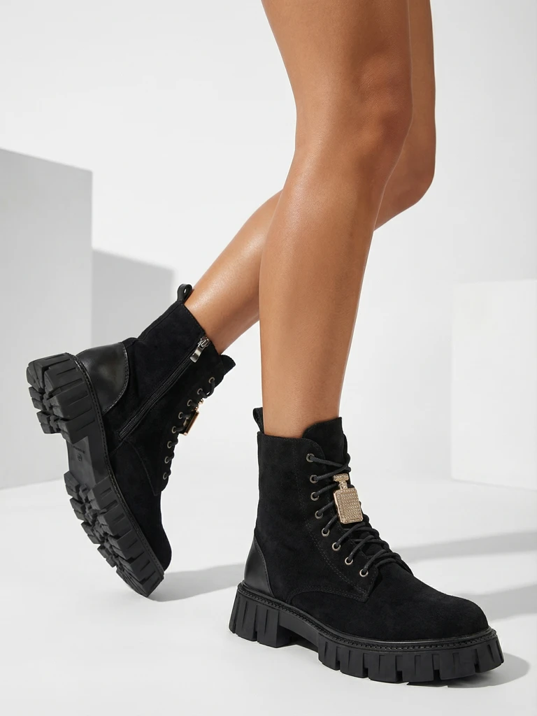 Royalfashion Eco suede women's boots worker Edvines