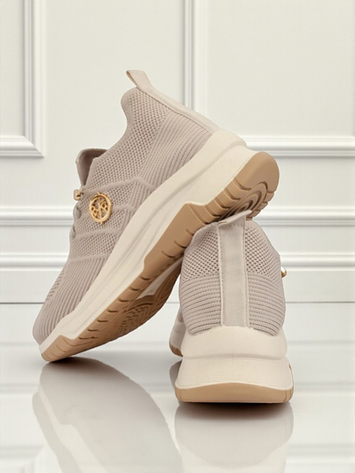 Sneakers da donna Royalfashion Selene - comode scarpe bianche con suola piatta