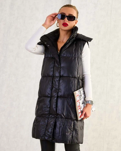Royalfashion Long women's vest with stitching