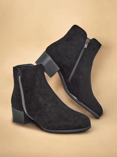 Amicus Nero Elegante Ankle Boots for Autumn and Winter