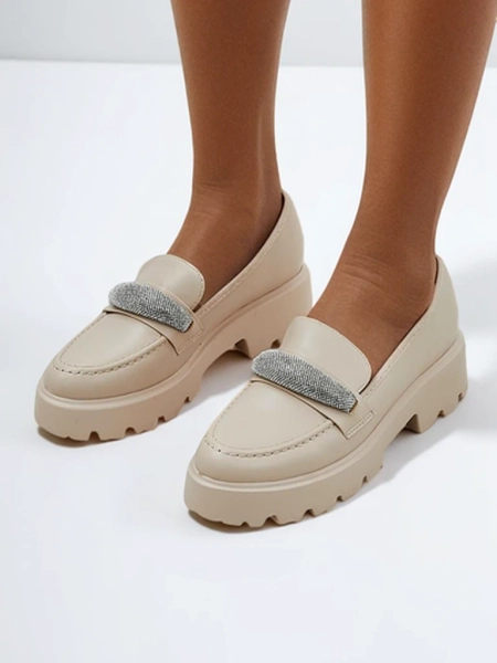 Royalfashion Sieviešu mokasīni ar zirkoniem Emerne