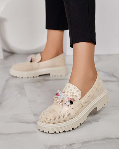 Royalfashion Women's moccasins with colorful beads Karonia