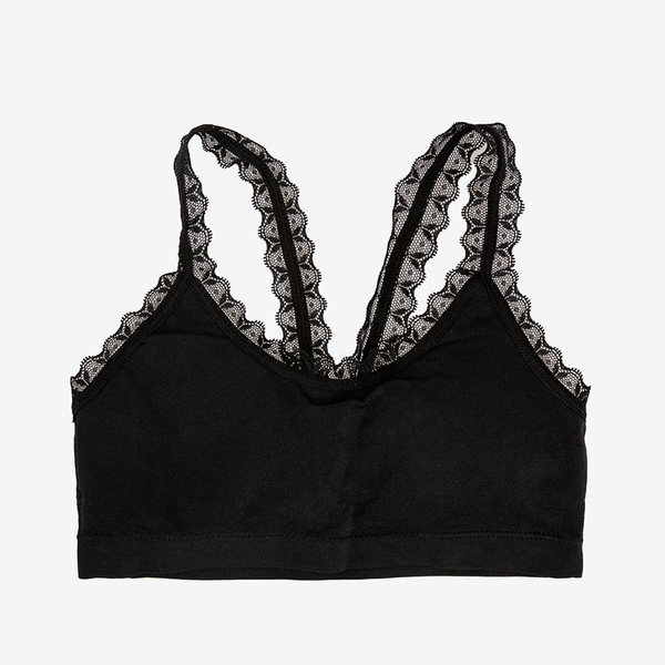 Girls 'black elastic bra - Underwear