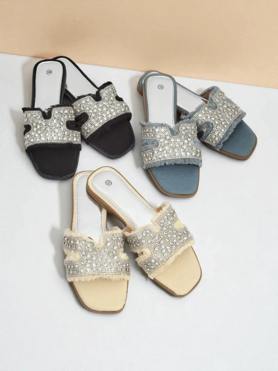 Royalfashion Sieviešu sandales ar rhinestones CrystalEase