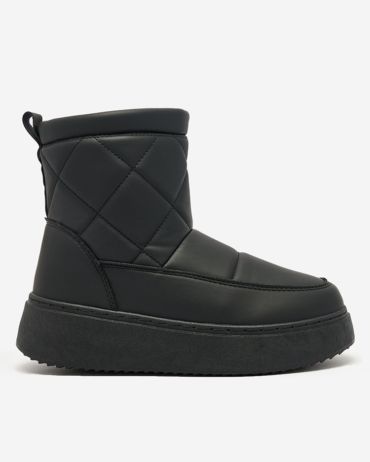 Royalfashion Черные женские сапоги a'la snow boots Kacecica
