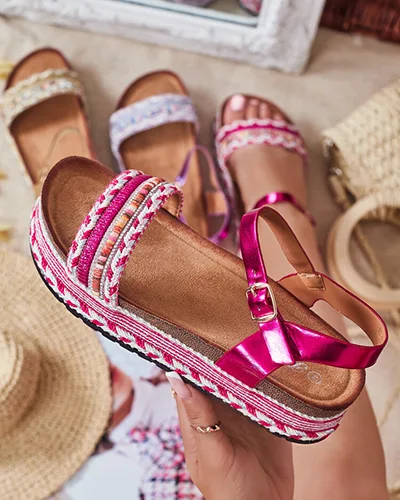 Royalfashion Женские сандалии из мусира с вышивкой