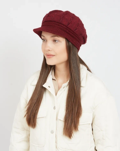 Royalfashion Women's beret with visor