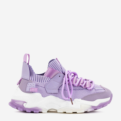 Purple women's sports shoes sneakers Olitax - Footwear