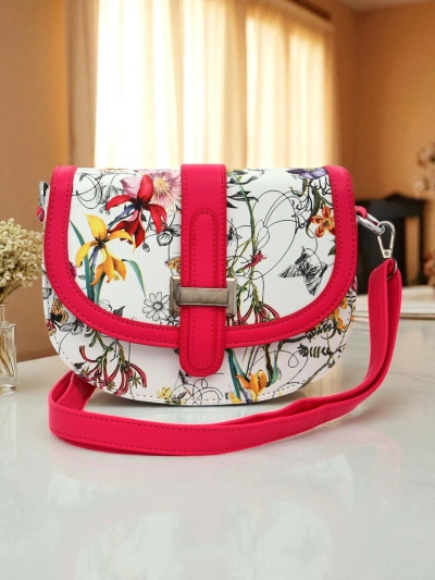 Royalfashion Women's Small Floral Faux Leather Handbag Ori Elle