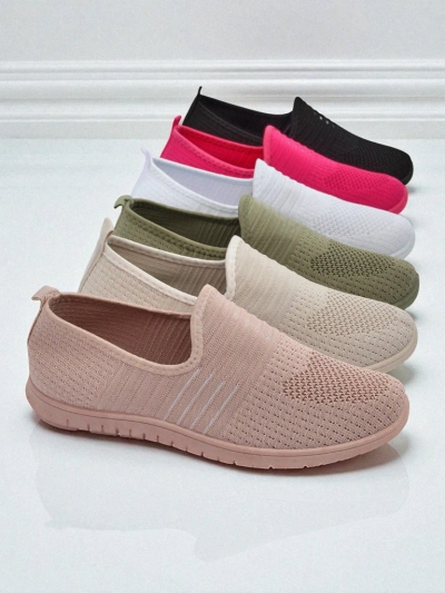 Fut Dams Aelia pinkik se stoff, komodöfik mokasins su flatik tel