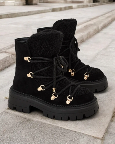 Royalfashion Lozin lace-up women's snow boots