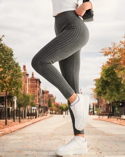 Royalfashion Women's insulated ribbed leggings
